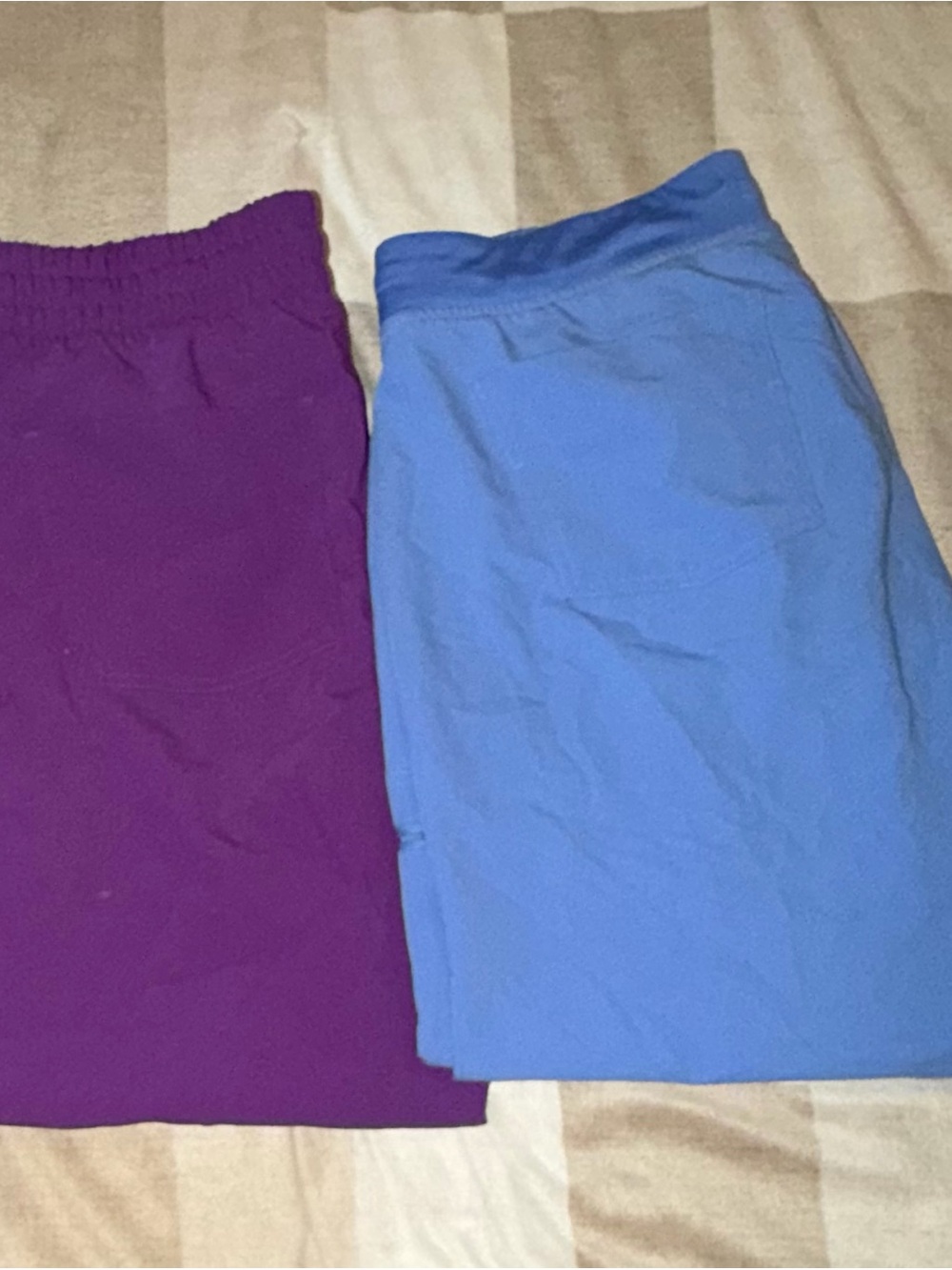 Figs Pencil Skirts in Purple and Light Blue
